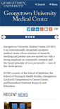 Mobile Screenshot of gumc.georgetown.edu