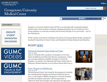 Tablet Screenshot of gumc.georgetown.edu