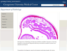 Tablet Screenshot of pathology.georgetown.edu