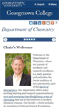 Mobile Screenshot of chemistry.georgetown.edu