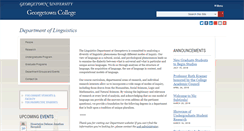 Desktop Screenshot of linguistics.georgetown.edu