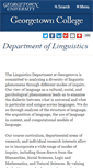 Mobile Screenshot of linguistics.georgetown.edu