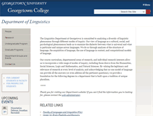 Tablet Screenshot of linguistics.georgetown.edu