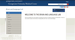 Desktop Screenshot of brainlang.georgetown.edu