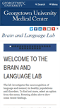 Mobile Screenshot of brainlang.georgetown.edu