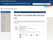 Tablet Screenshot of brainlang.georgetown.edu