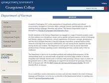 Tablet Screenshot of german.georgetown.edu